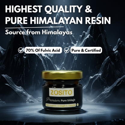 Zosito Pure Shilajit – Boost Energy, Stamina & Testosterone Naturally